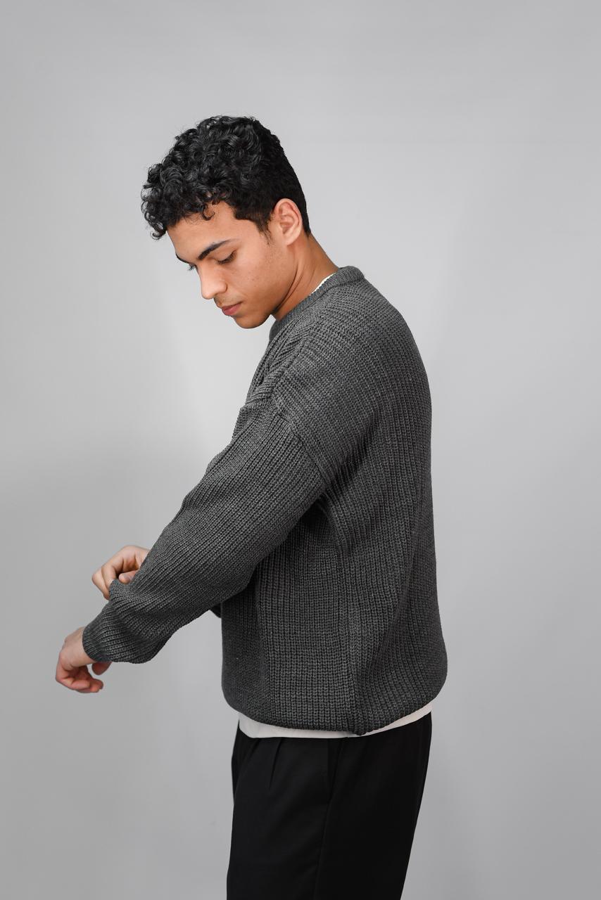 Crewneck knit sweater