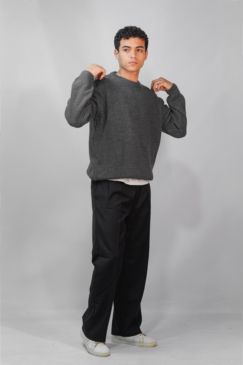 Crewneck knit sweater