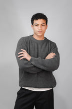 Crewneck knit sweater