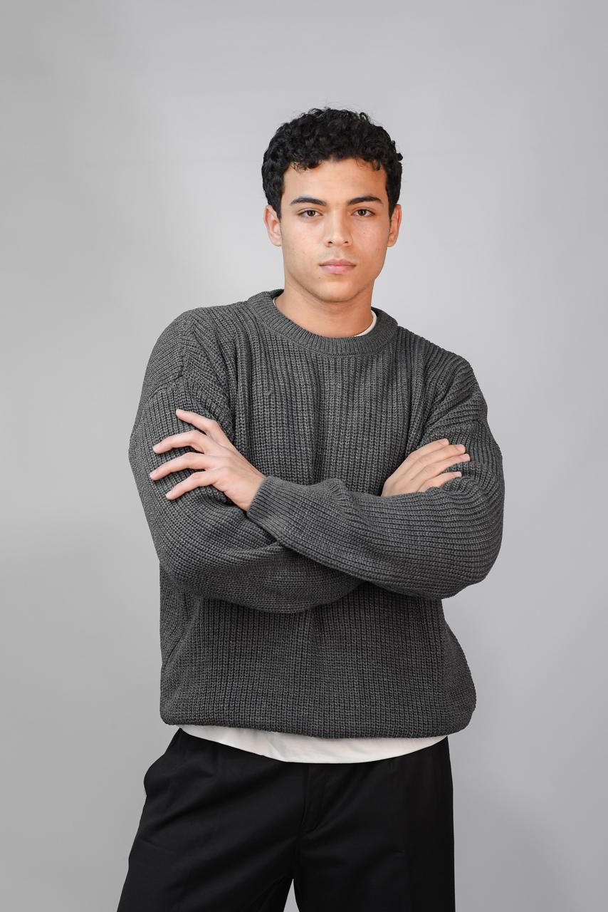 Crewneck knit sweater