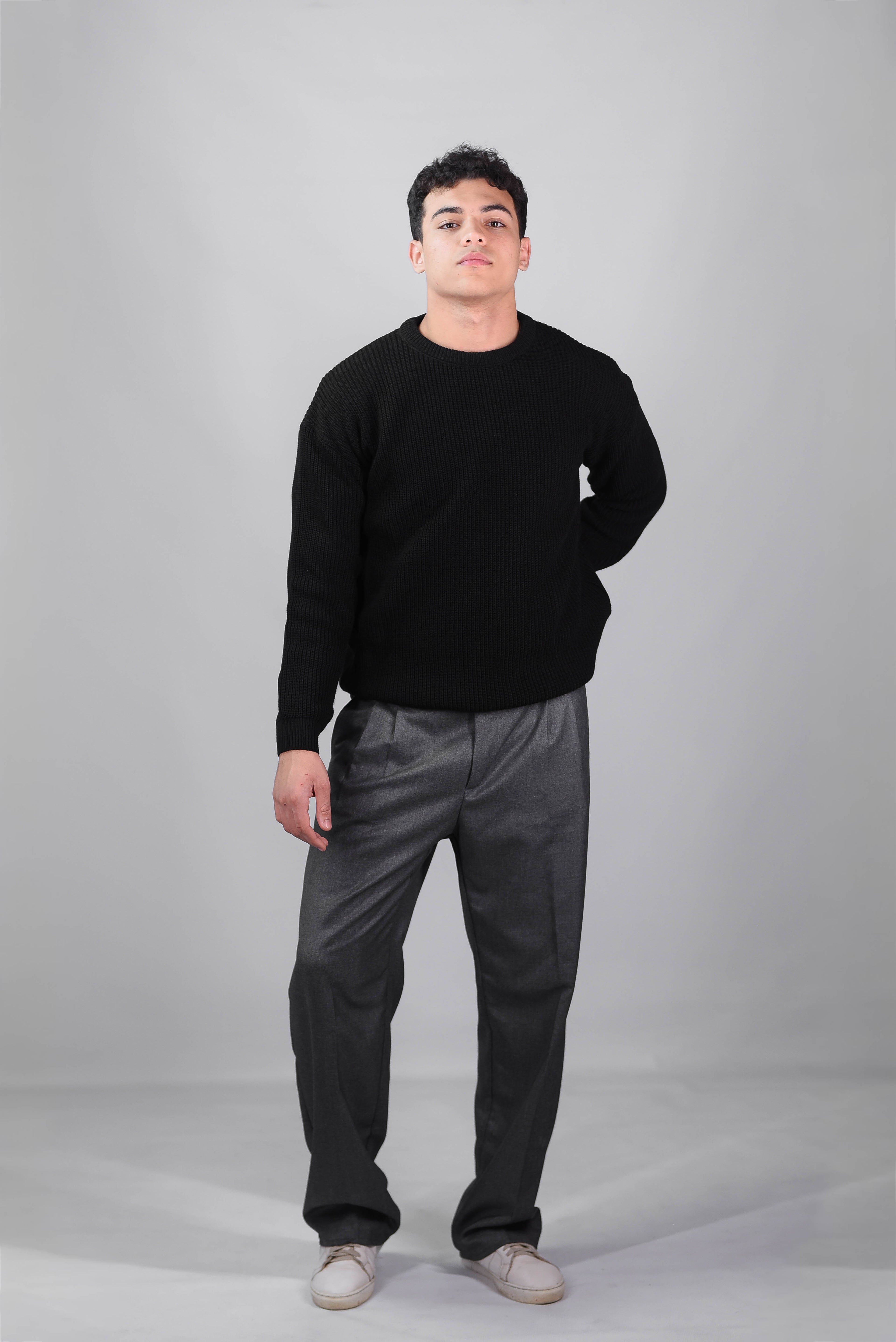 Crewneck knit sweater