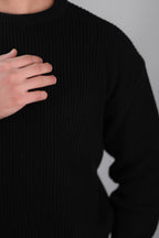 Crewneck knit sweater