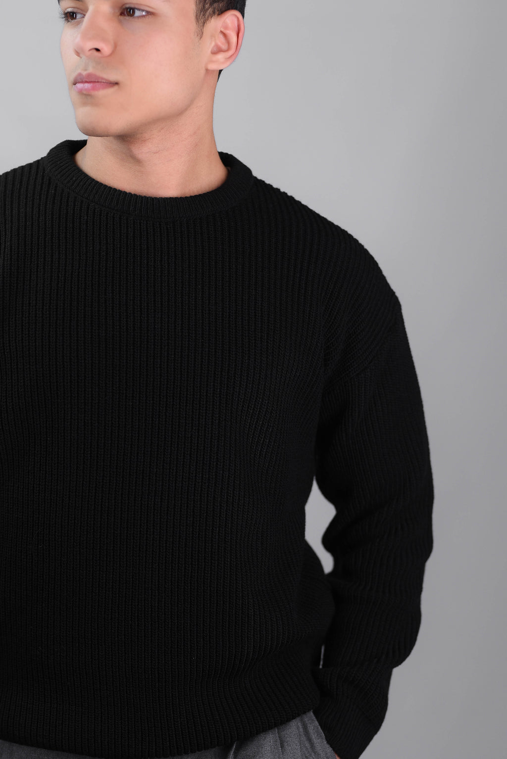 Crewneck knit sweater