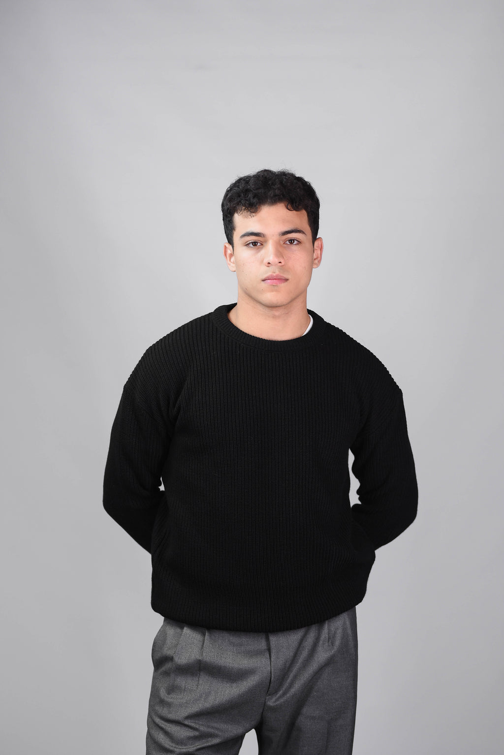 Crewneck knit sweater